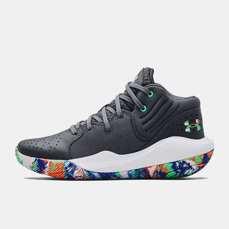 Jual SEPATU BASKET Anak UNDER ARMOUR UA Jet '21 GS Gray Original