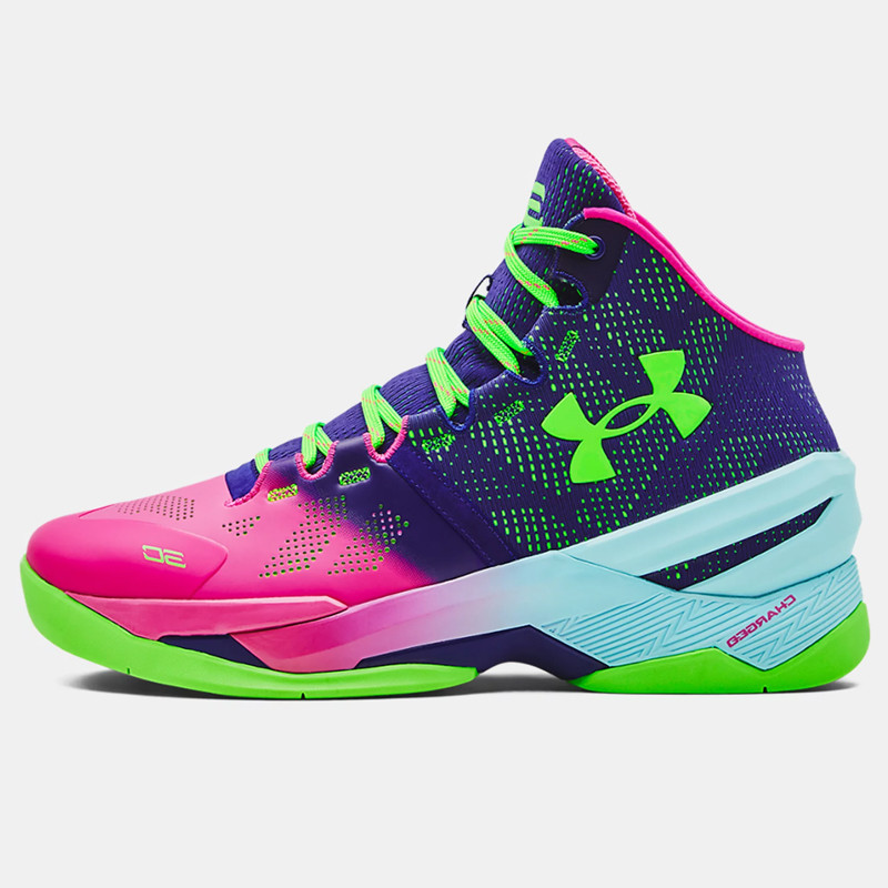 Sepatu Basket Under Armour Curry 2 Northern Lights Multicolor Original 3026052 600