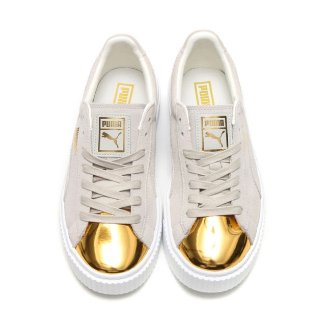 SEPATU SNEAKERS PUMA WMNS Suede Platform Gold