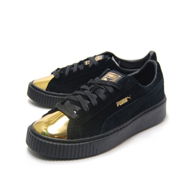 SEPATU SNEAKERS PUMA WMNS Suede Platform Gold