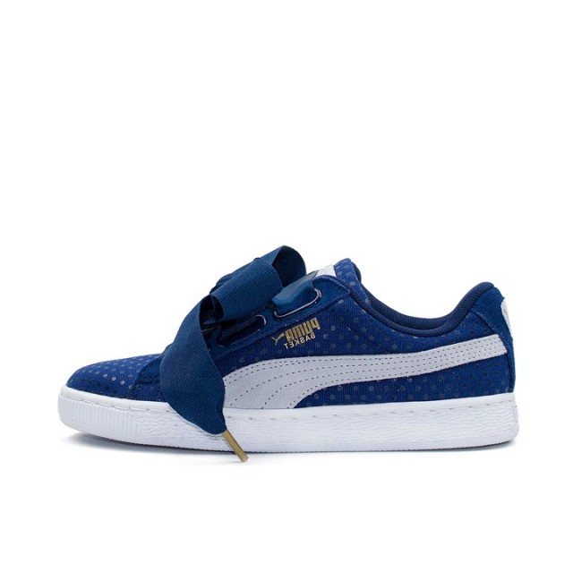 SEPATU SNEAKERS PUMA Wmns Basket Heart Denim