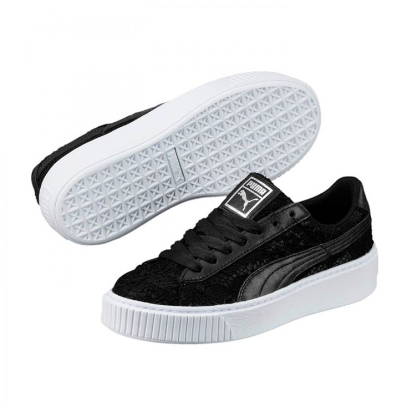 SEPATU SNEAKERS PUMA Wmns Basket Platform Fo Trainers