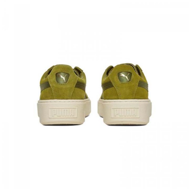 Suede Platform Mono Satin Olive Branch-W foto 4