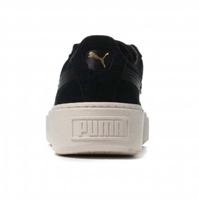 Suede Platform Mono Satin Puma Black-Whi foto 3