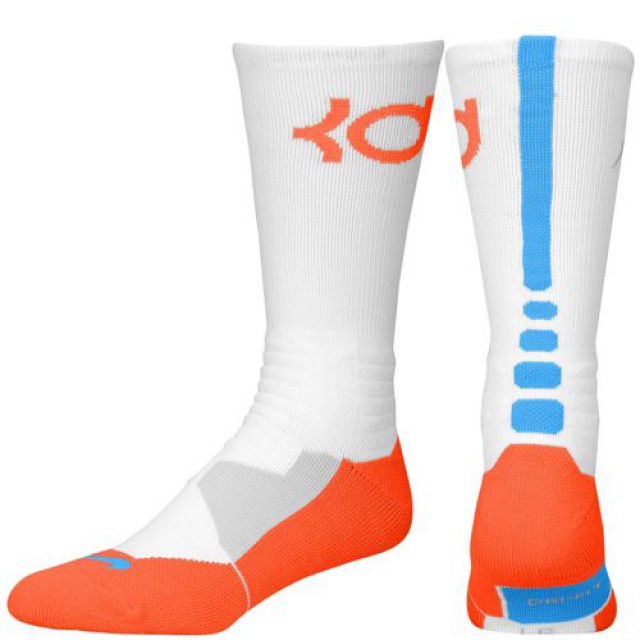 Jual KAOS KAKI BASKET Pria NIKE KD Hyper Elite Crew Socks White