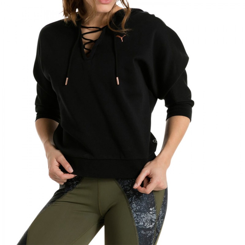 BAJU TRAINING PUMA Wmns Active Training Yogini Cropped Hoodie