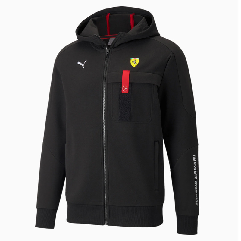 BAJU TRAINING PUMA Scuderia Ferrari Race Hooded Sweat Jacket