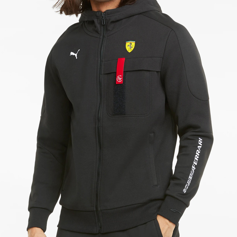 BAJU TRAINING PUMA Scuderia Ferrari Race Hooded Sweat Jacket