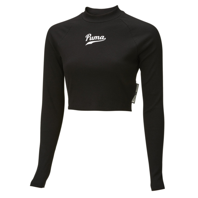BAJU TRAINING PUMA Wmns Team Ribbed Long Sleeve Tee