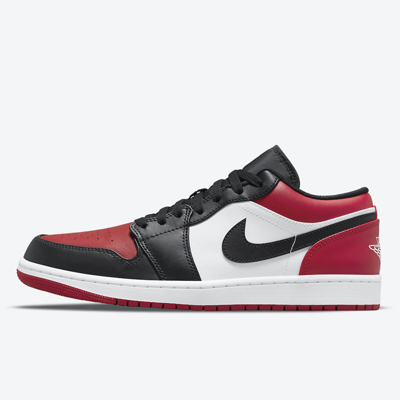 SEPATU SNEAKERS AIR JORDAN AJ 1 LOW BRED TOE