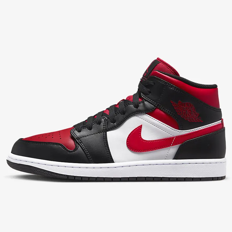 SEPATU BASKET AIR JORDAN AJ 1 Mid Bred Toe