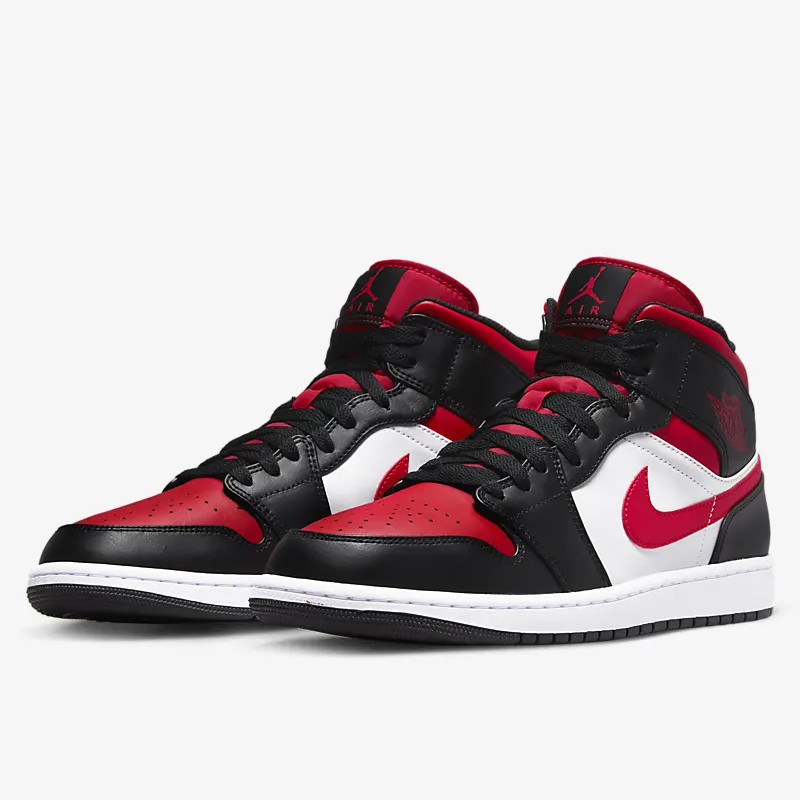 SEPATU BASKET AIR JORDAN AJ 1 Mid Bred Toe