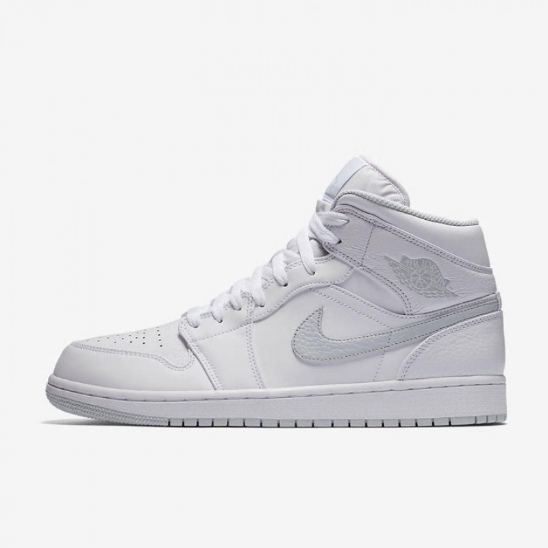 Sepatu Basket Air Jordan Aj Mid White