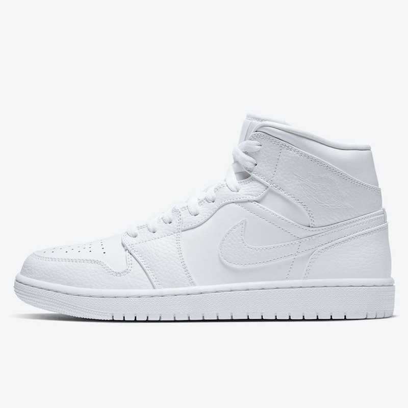 Jual SEPATU BASKET Pria AIR JORDAN AJ Mid Triple White Original