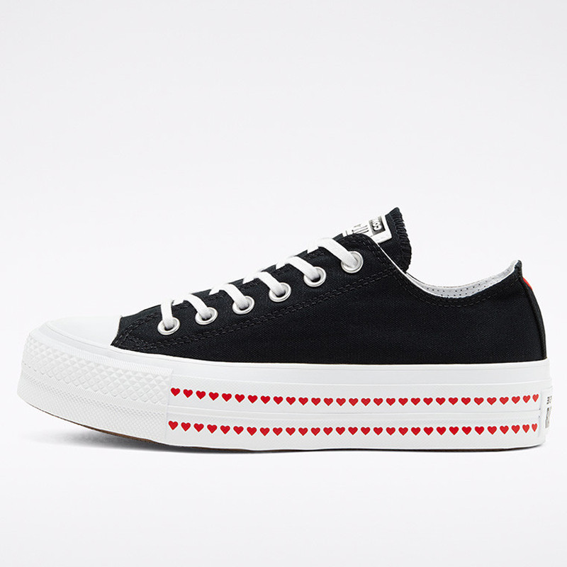 SEPATU SNEAKERS CONVERSE Love Fearlessly Chuck Taylor All Star Lift Low