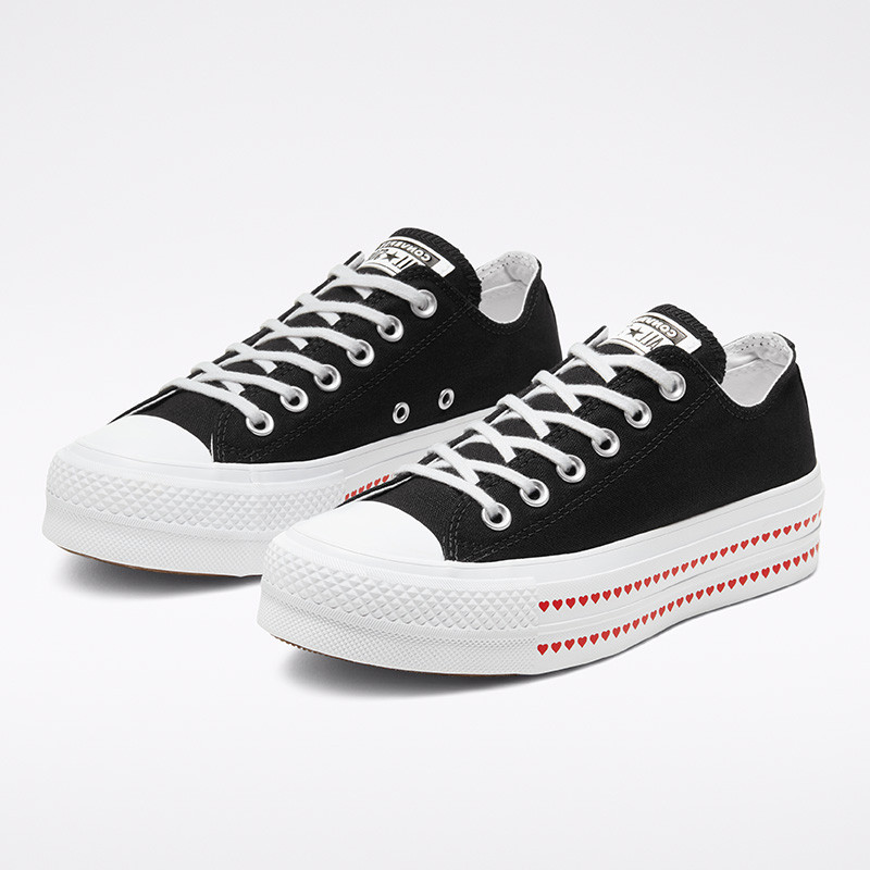 SEPATU SNEAKERS CONVERSE Love Fearlessly Chuck Taylor All Star Lift Low