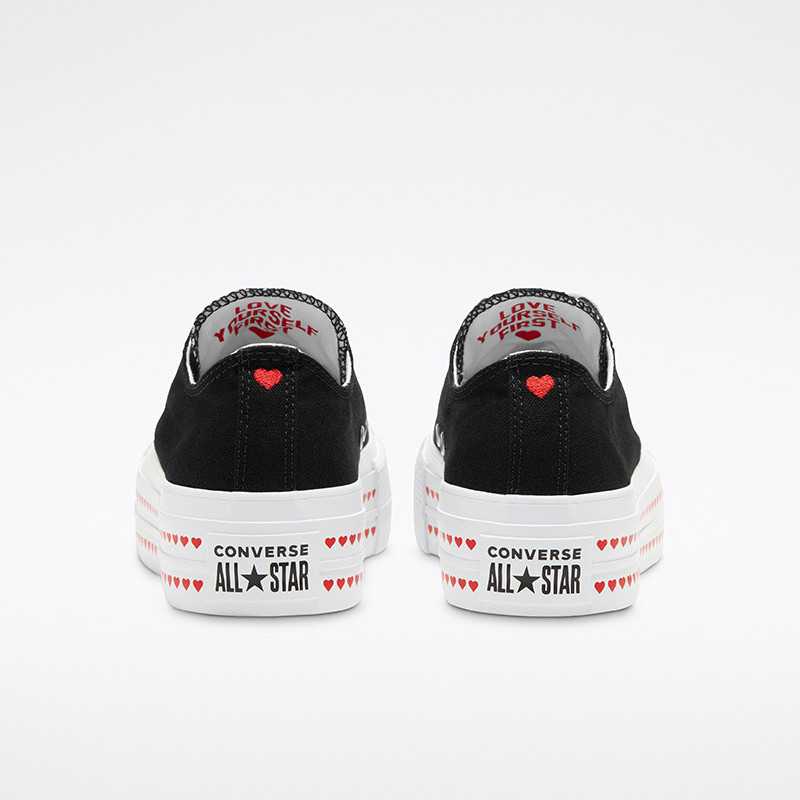 SEPATU SNEAKERS CONVERSE Love Fearlessly Chuck Taylor All Star Lift Low