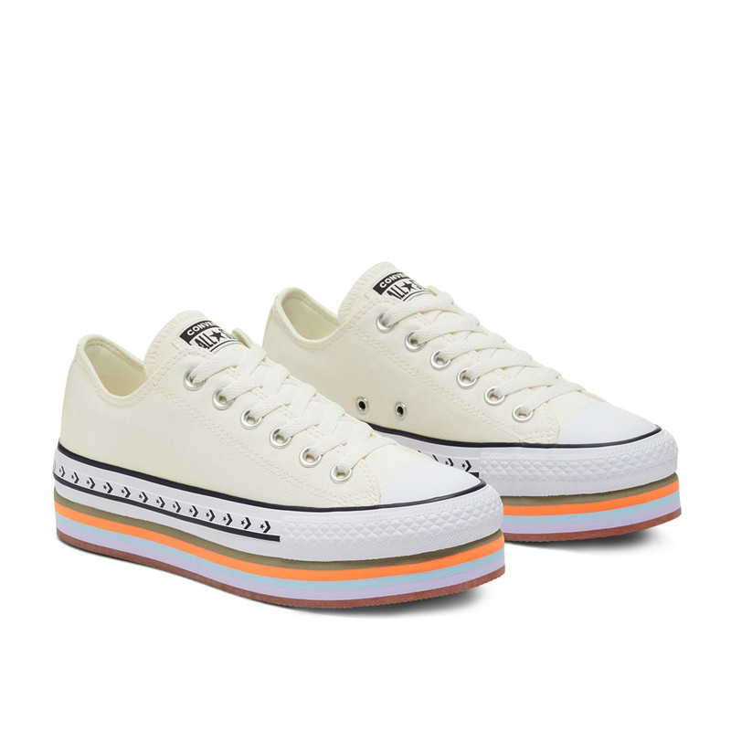SEPATU SNEAKERS CONVERSE Wmns Chuck Taylor All Star Low Platform Print