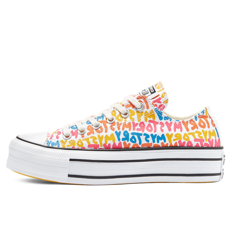 SEPATU SNEAKERS CONVERSE Wmns Chuck Taylor All Star Platform Low Top 'My Story'