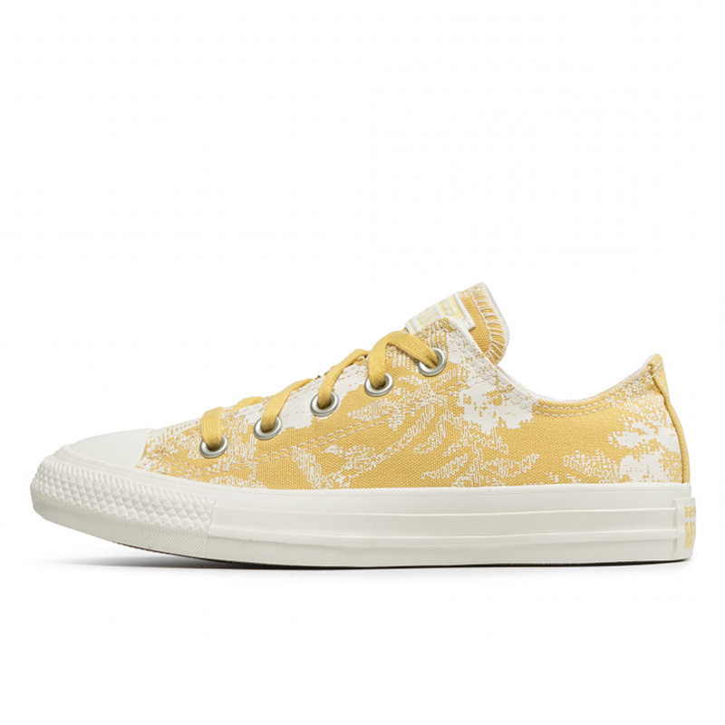 Sepatu Sneakers Converse Wmns Chuck Taylor All Star Floral Fusion Saturn  Gold