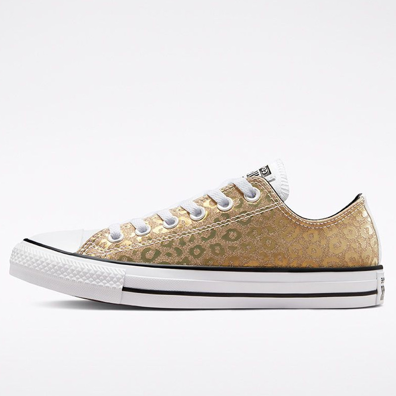 Sepatu Sneakers Converse Authentic Glam Chuck Taylor All Star Low Saturn  Gold