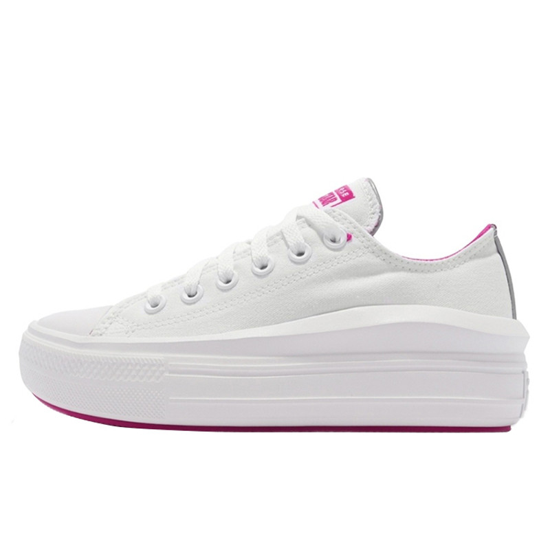 Sepatu Sneakers Converse Wmns Chuck Taylor All Star Move Hi Vis Street  Utility Ox White