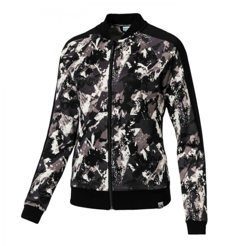 BAJU LARI PUMA Wmns Classics Aop Archive T7 Track Jacket