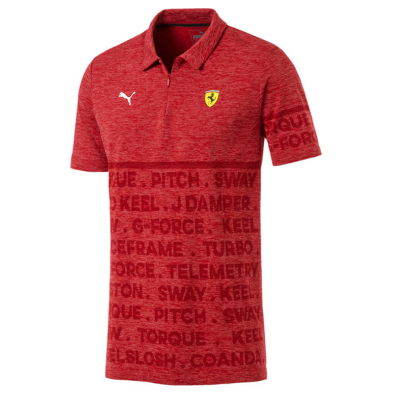 Baju Sneakers Puma Scuderia Ferrari Evoknit Polo Shirt Red
