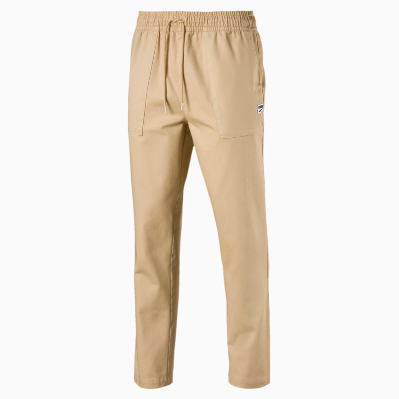 Celana Sneakers Puma Downtown Twill Knitted Sweatpants Taos Taupe