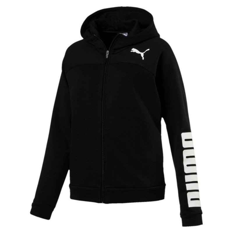 BAJU SNEAKERS PUMA Wmns Active Urban Sports FZ Logo Hoodie