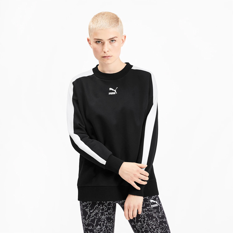 BAJU SNEAKERS PUMA Wmns Classics T7 Crewneck Sweatshirt