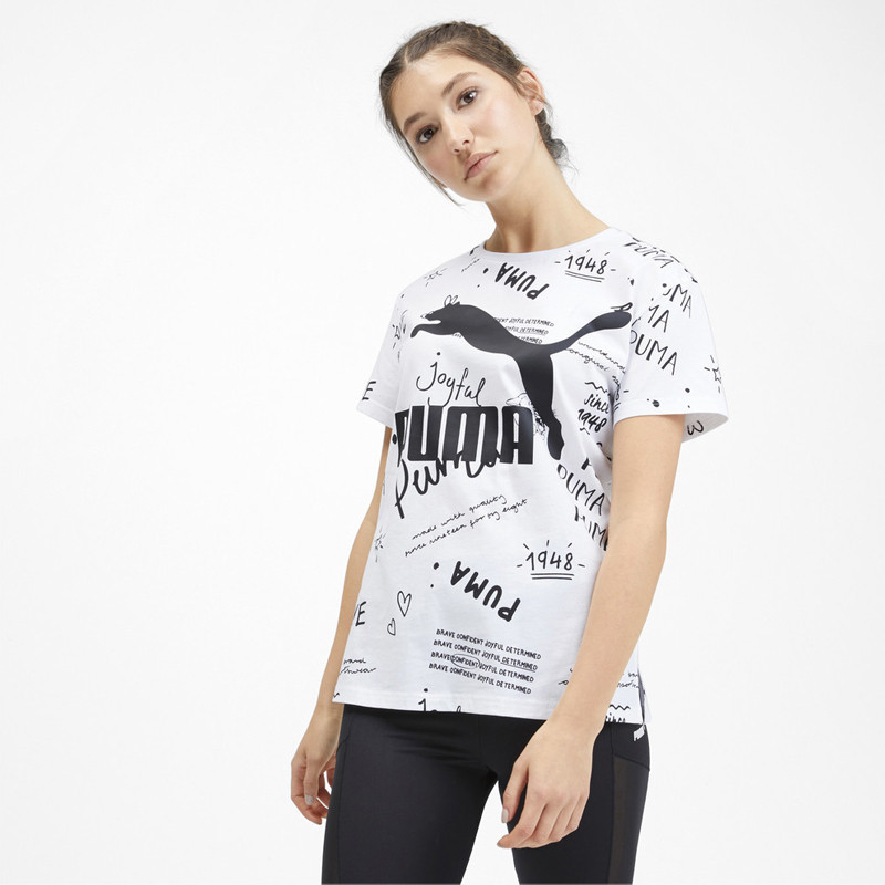 Wmns Classics Logo AOP Tee foto 3