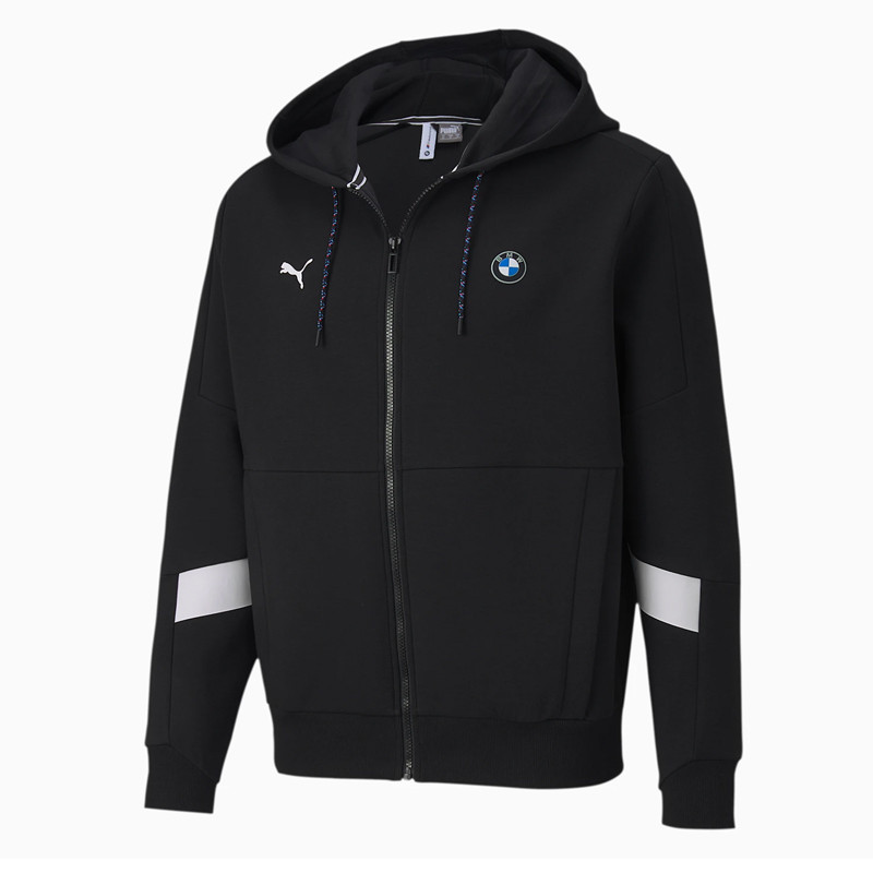 Baju Sneakers Puma Bmw M Motorsport Hooded Sweat Jacket Black