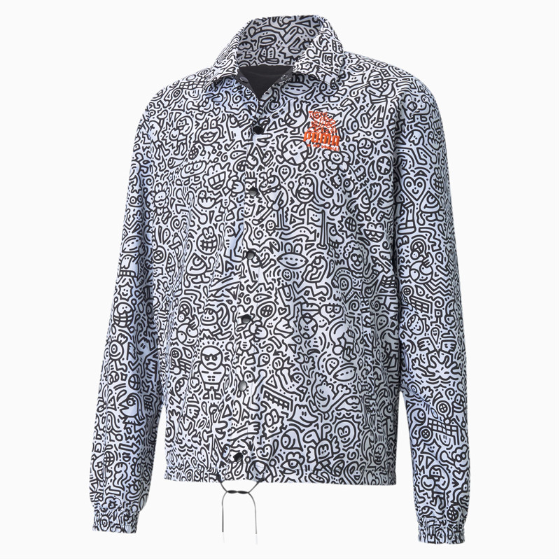BAJU SNEAKERS PUMA x MR DOODLE Reversible Coach Jacket
