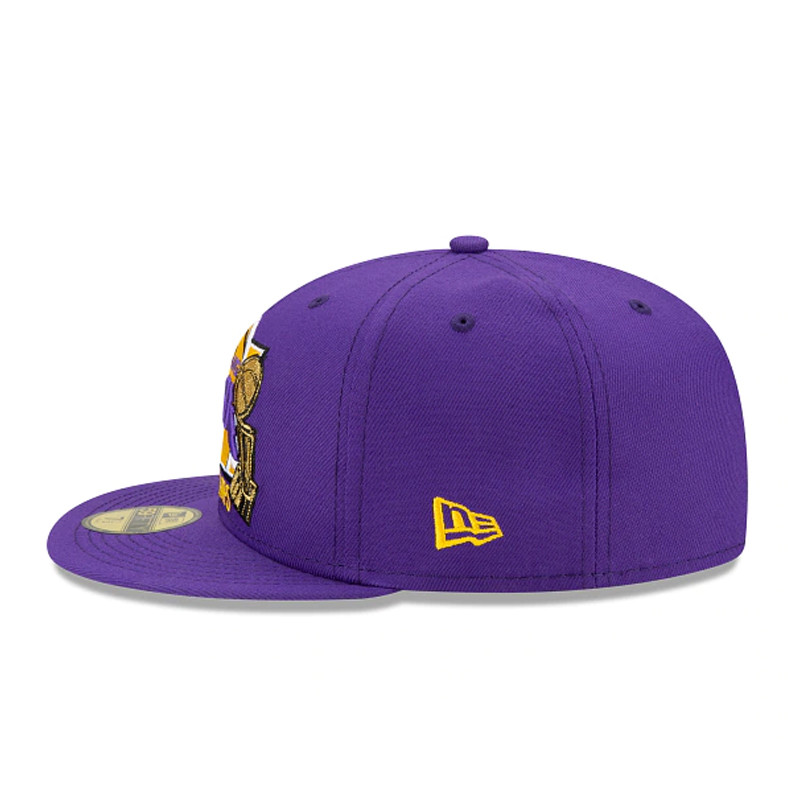 TOPI SNEAKERS NEW ERA Los Angeles Lakers 17x Champs 59fifty Fitted Cap