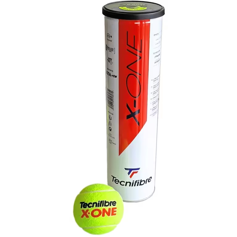 PERALATAN TENNIS TECNIFIBRE X-One tennis balls 4 pcs