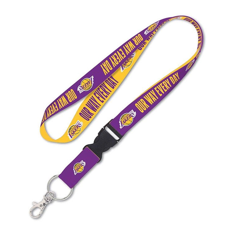 AKSESORIS BASKET WINCRAFT Los Angeles Lakers Slogan NBA Buckle Lanyard