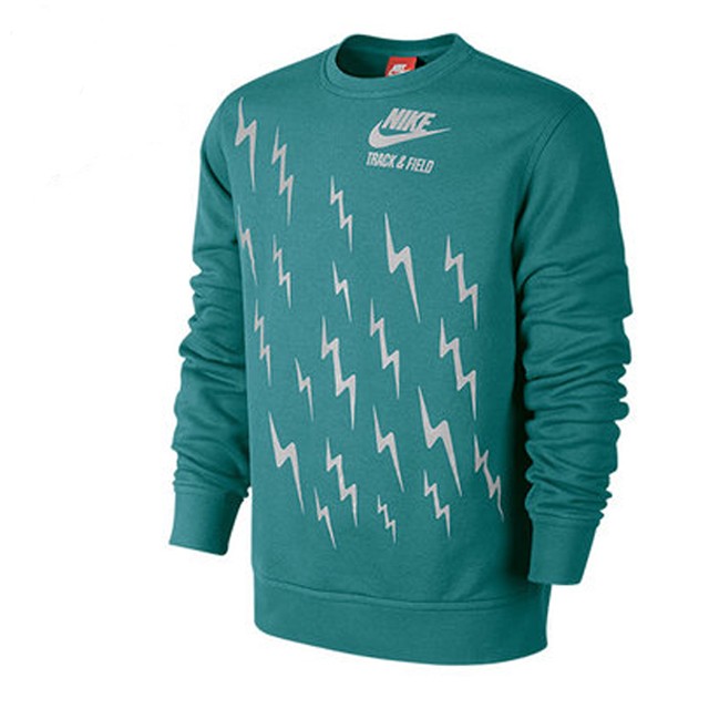 Crewneck Sweatshirt Nike Teal Jumper Baju Sneakers Nike Aw77 Crew