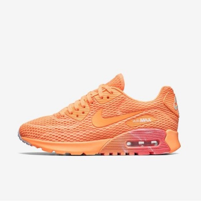 Sepatu Sneakers Nike Wmns Air Max 90 Ultra Breathe Orange