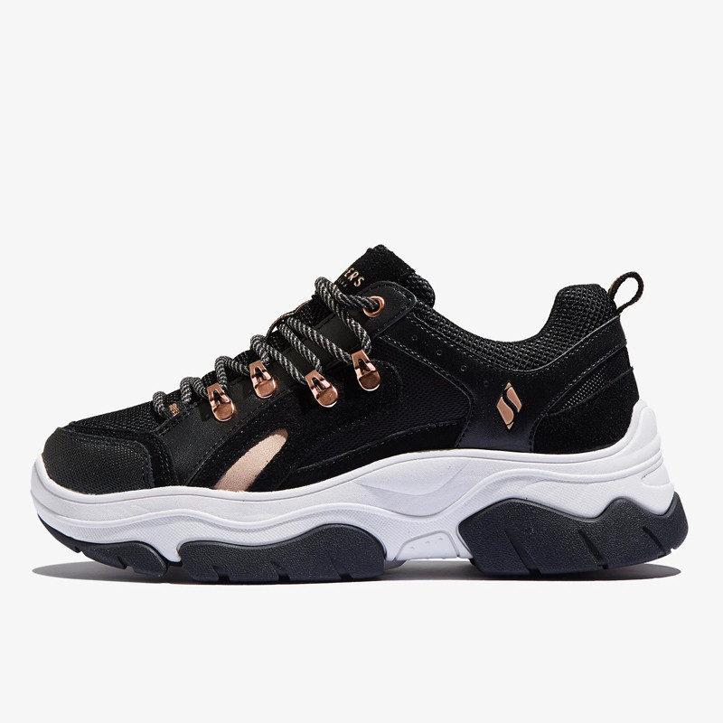 Sepatu Sneakers Skechers Wmns Street Amp'd City Chic Black