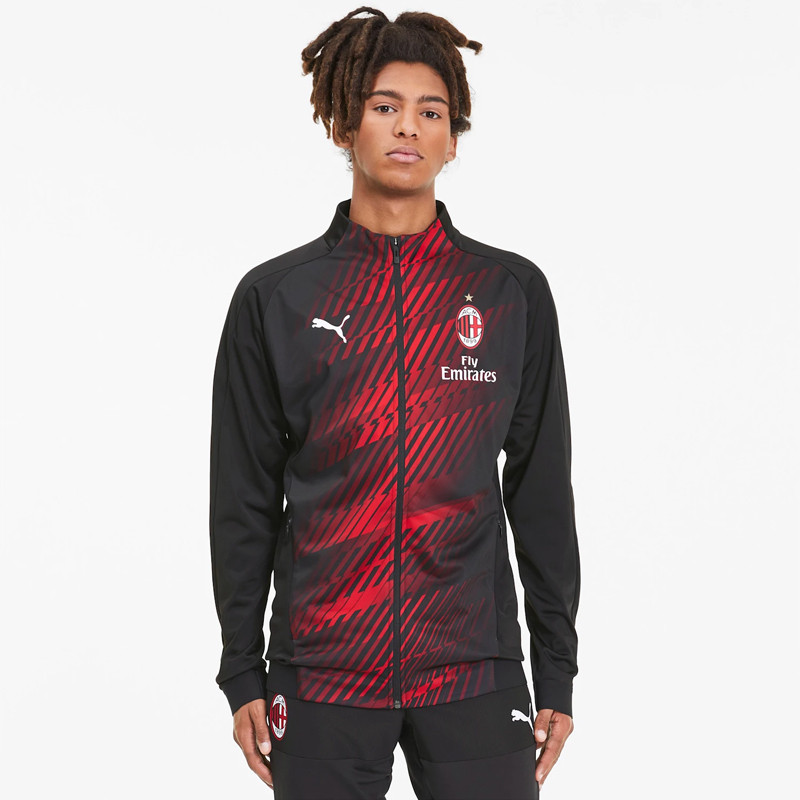 BAJU FOOTBALL PUMA AC Milan Stadium Jacket