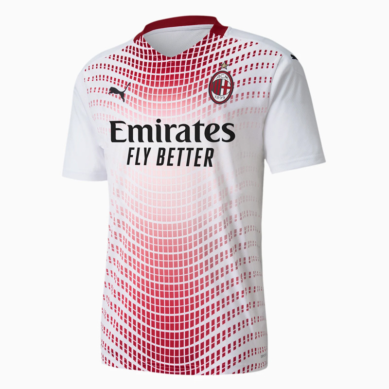 Jual BAJU FOOTBALL Pria PUMA AC Milan Away Replica Jersey White