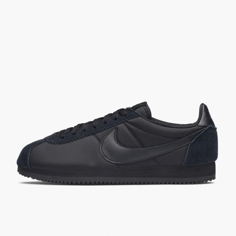 Sepatu Sneakers Nike Classic Cortez Nylon Triple Black