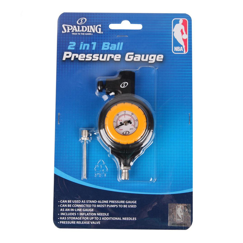 PERALATAN BASKET SPALDING 2-in-1 Pressure Gauge