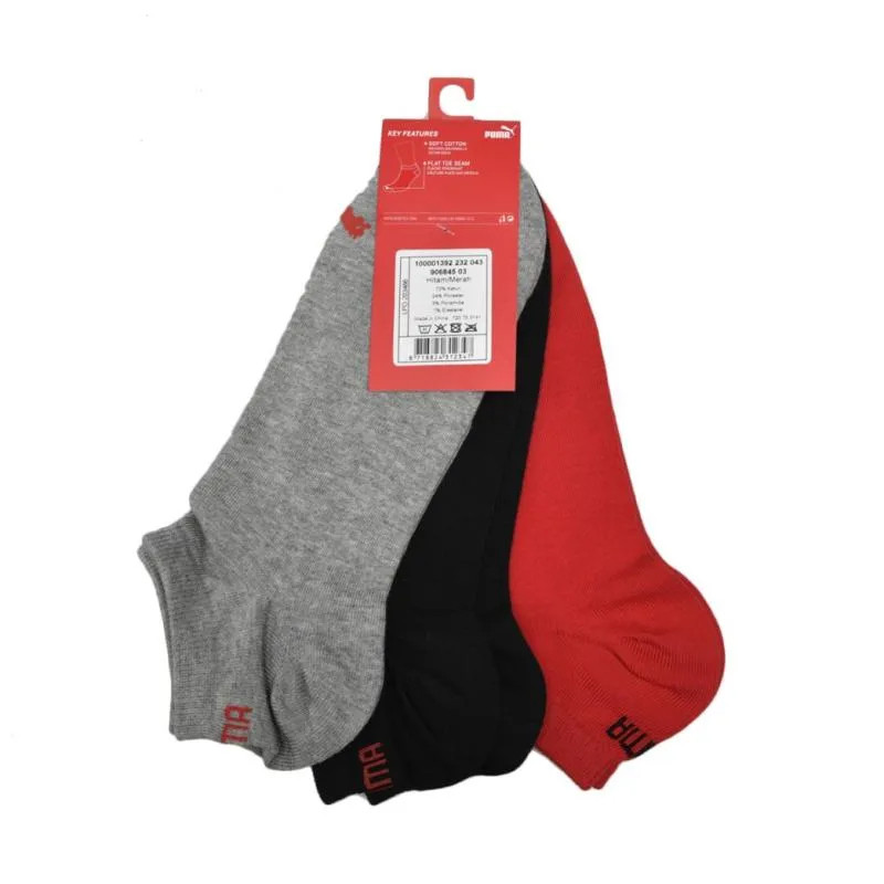 KAOS KAKI SNEAKERS PUMA 3pk Plain APAC Socks