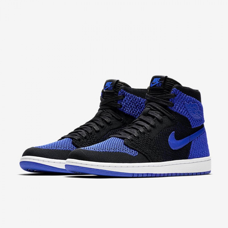 Jual SEPATU BASKET Pria AIR JORDAN AJ Flyknit Royal Blue