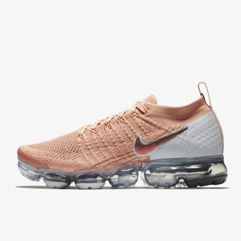 Sepatu Lari Nike Wmns Air Vapormax Flyknit Rose Gold