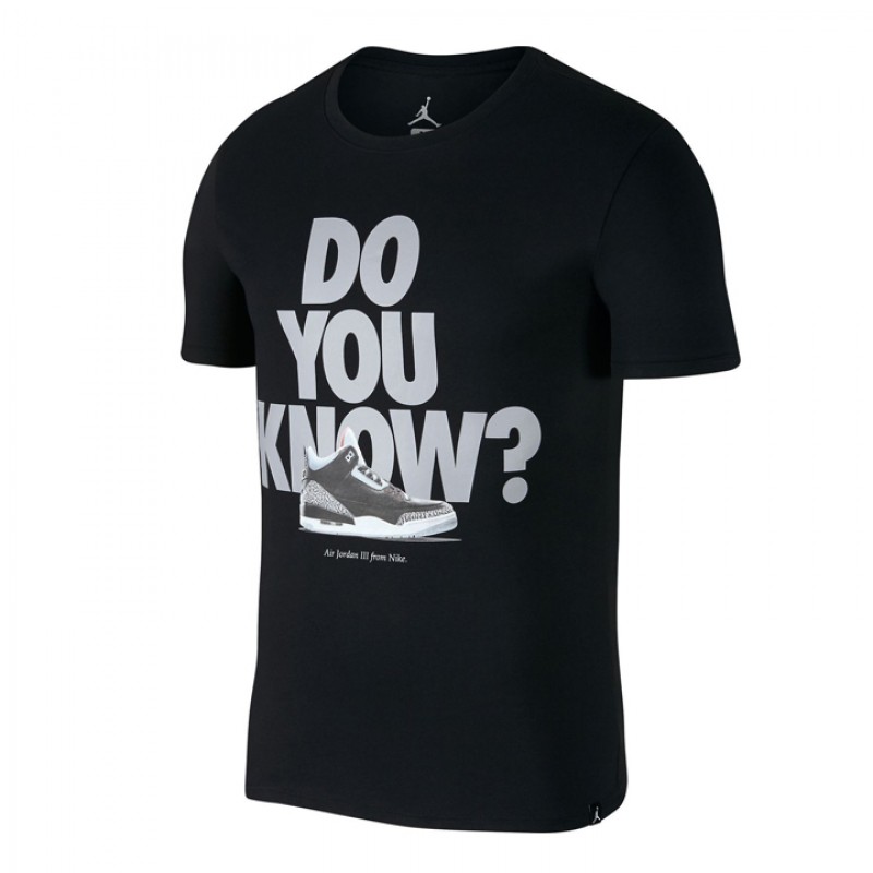 Baju Basket Air Jordan Aj Do You Know Tee Black