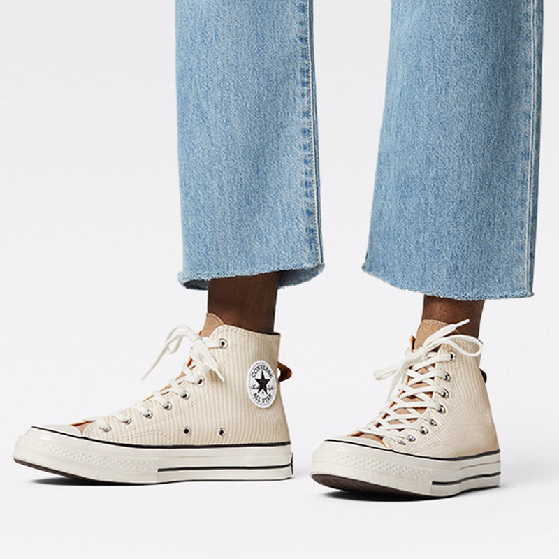 SEPATU SNEAKERS CONVERSE Chuck 70 Hickory Stripe High Top