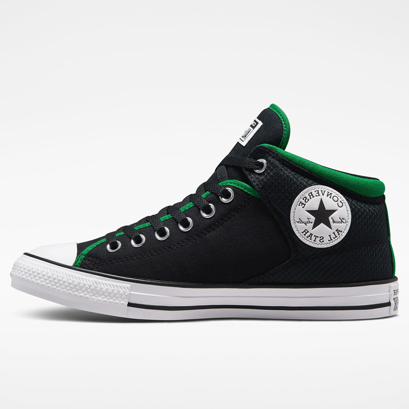 Sepatu Sneakers Converse Chuck Taylor All Star High Street Retro Black Green Original A02824C